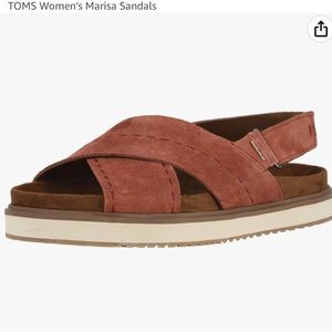 TOMS Marisa Spice Suede Slingback Suede Comfort Sandals Womens size W9 NEW